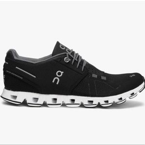 On Cloud Black Tennis Shoes